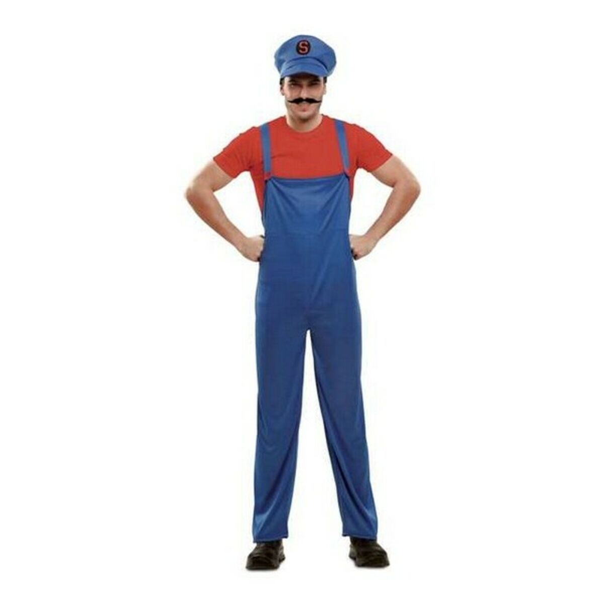Costume for Adults Super Plumber My Other Me Red M/L Costume for Adults Super Plumber My Other Me Red M/L
