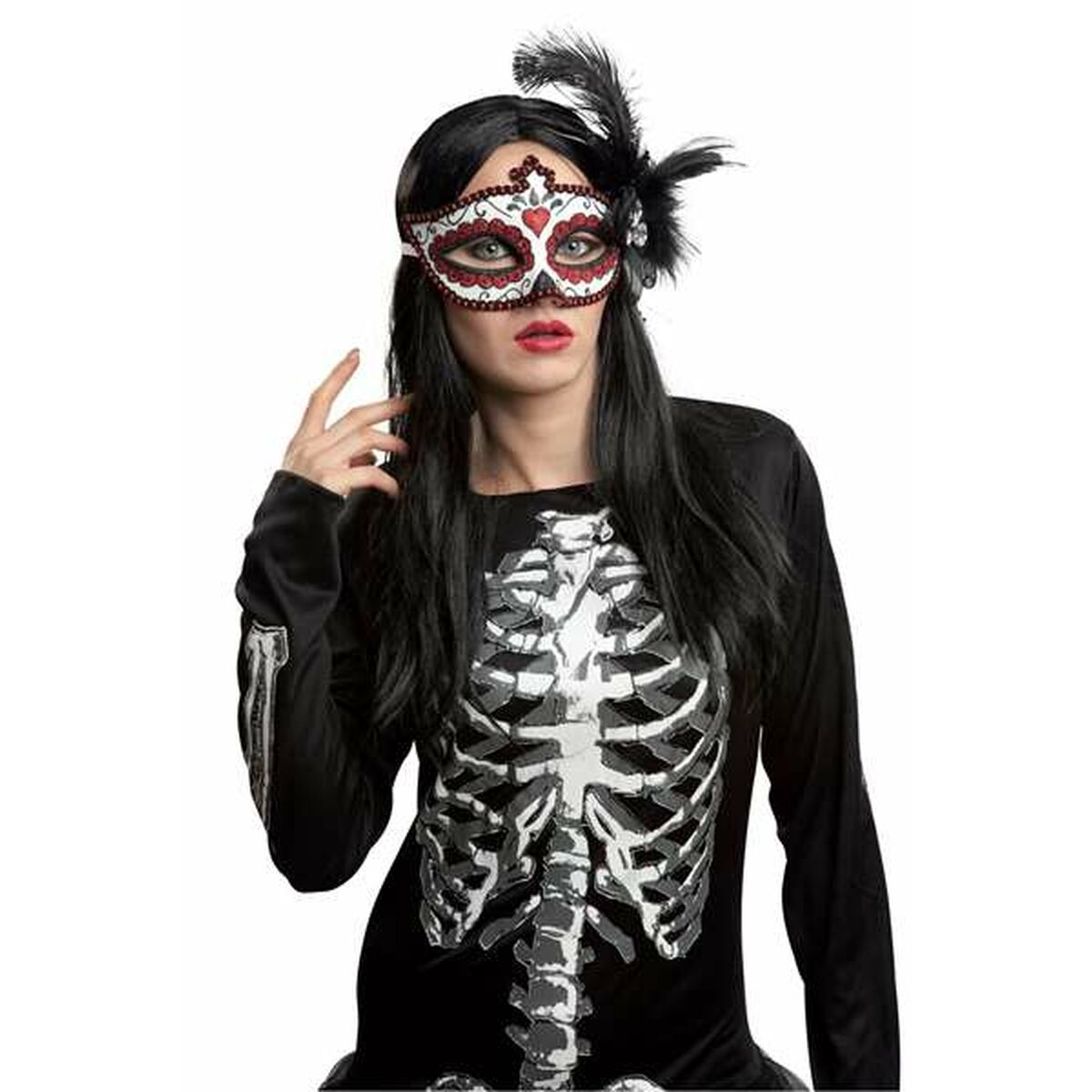 Blindfold My Other Me One size White Red Blindfold My Other Me One size White Red