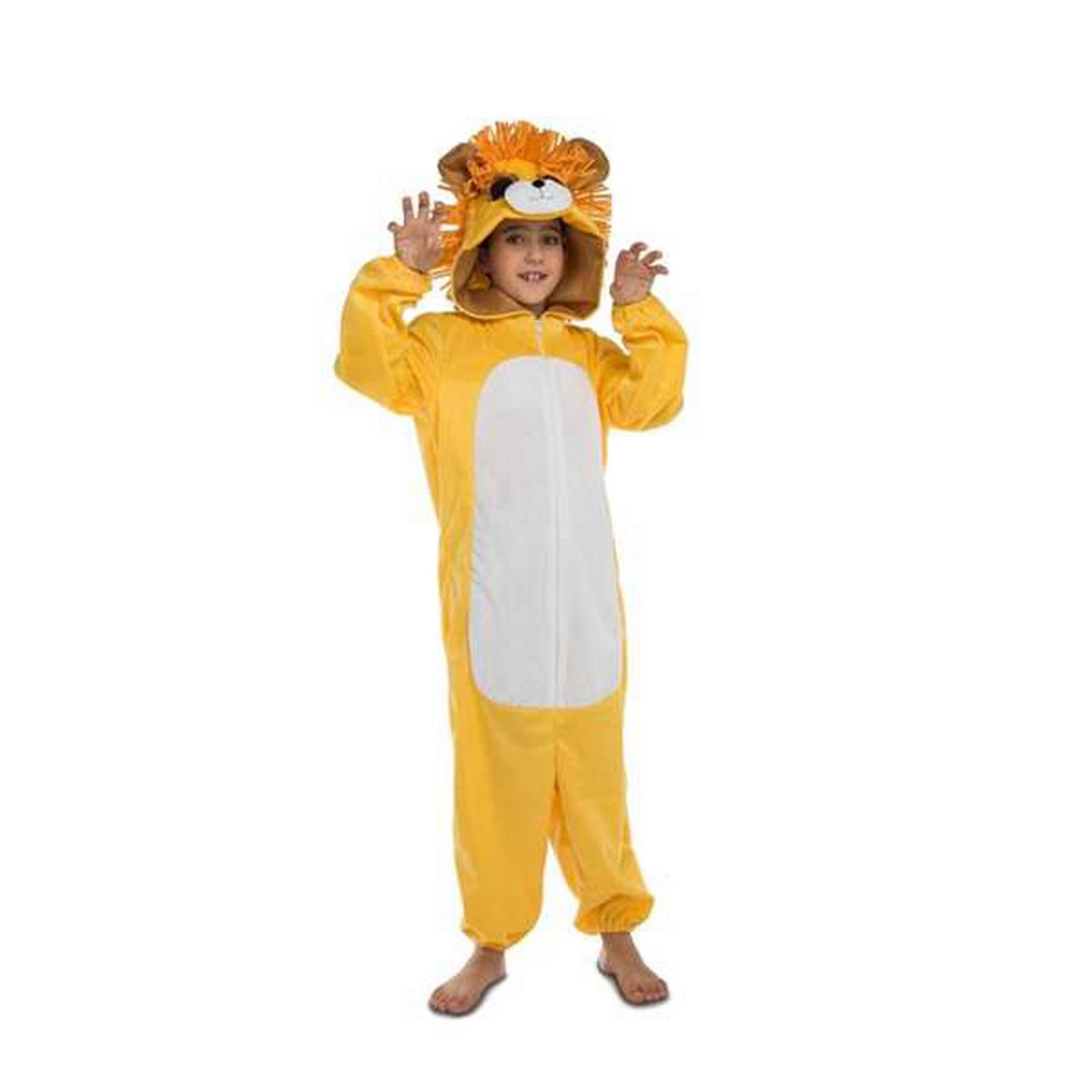 Costume for Children My Other Me Big Eyes Lion 10-12 Years White Black