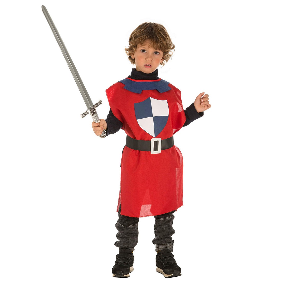 Costume for Children My Other Me Red Male Medieval Warrior 3-6 years Costume for Children My Other Me Red Male Medieval Warrior 3-6 years