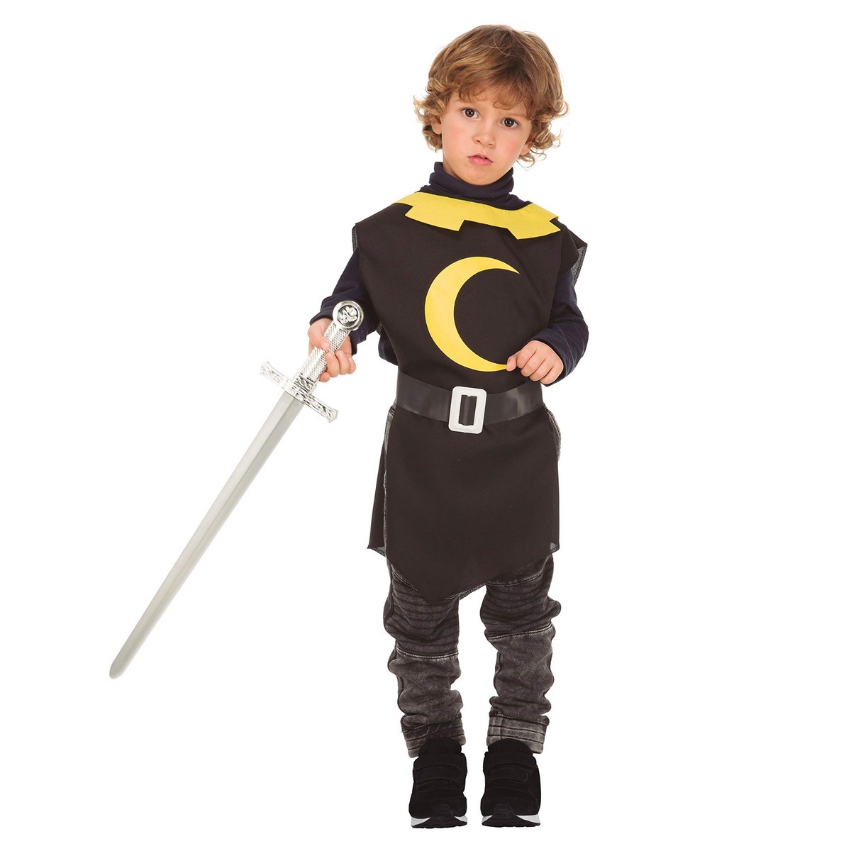 Costume for Children My Other Me Black Male Medieval Warrior 3-6 years Costume for Children My Other Me Black Male Medieval Warrior 3-6 years