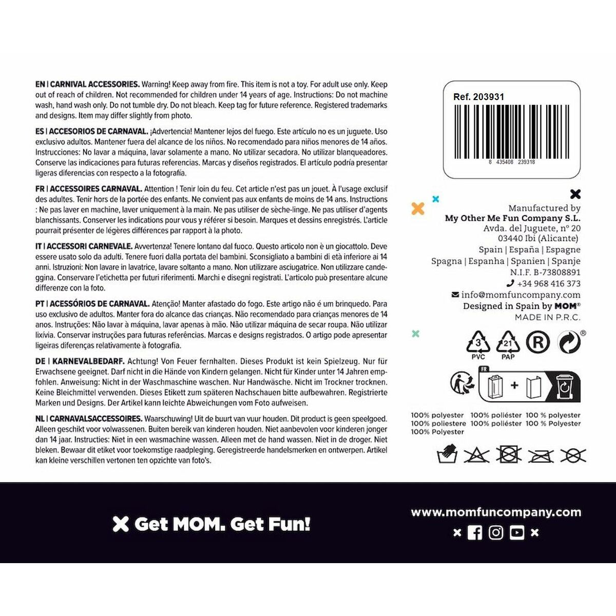 Moustache My Other Me Red