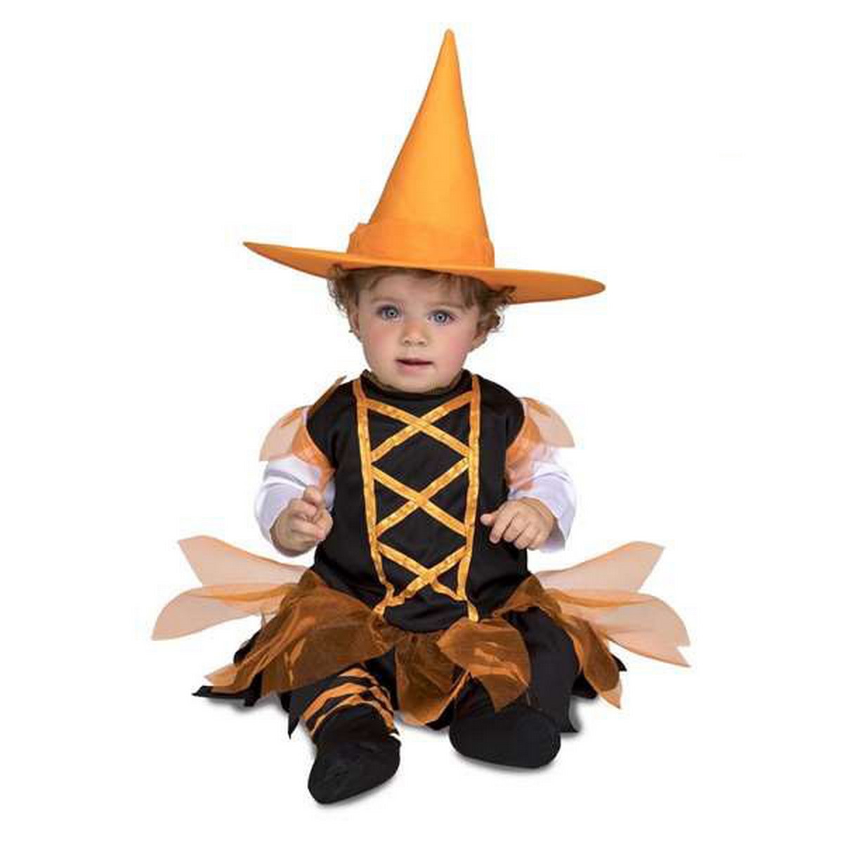 Costume for Babies My Other Me Orange Witch 12-24 Months Costume for Babies My Other Me Orange Witch 12-24 Months