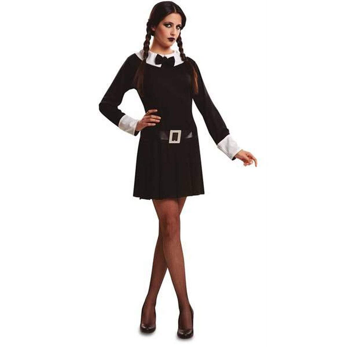 Costume for Adults My Other Me Sinister Girl Black Terror S (2 Pieces) Costume for Adults My Other Me Sinister Girl Black Terror S (2 Pieces)