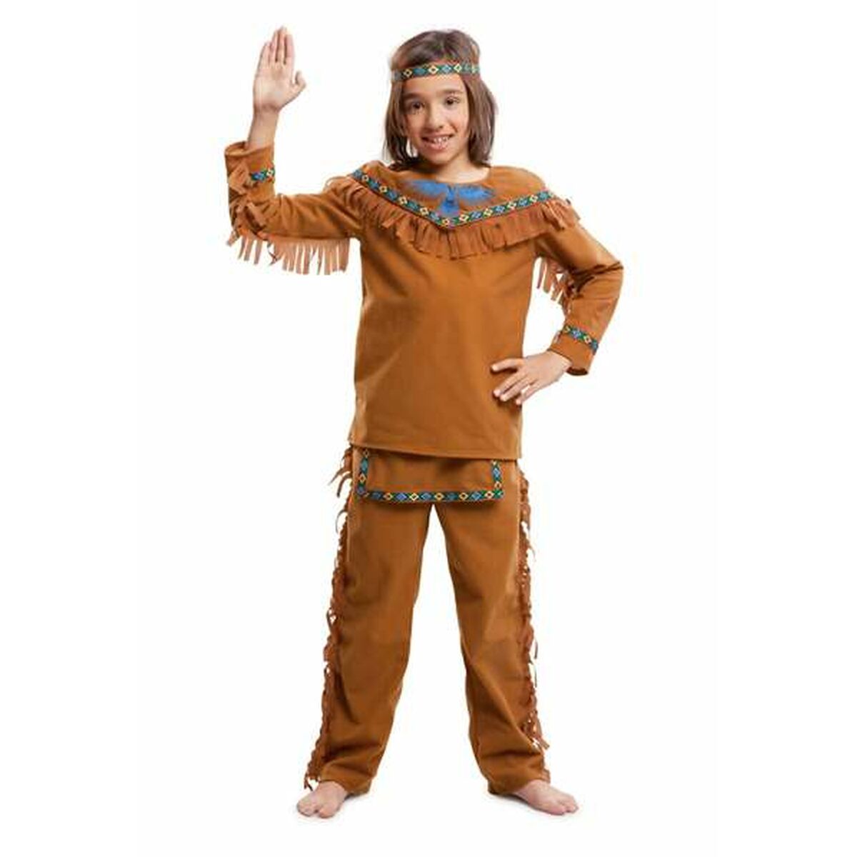 Costume for Children My Other Me Indian Man Brown (3 Pieces) Costume for Children My Other Me Indian Man Brown (3 Pieces)