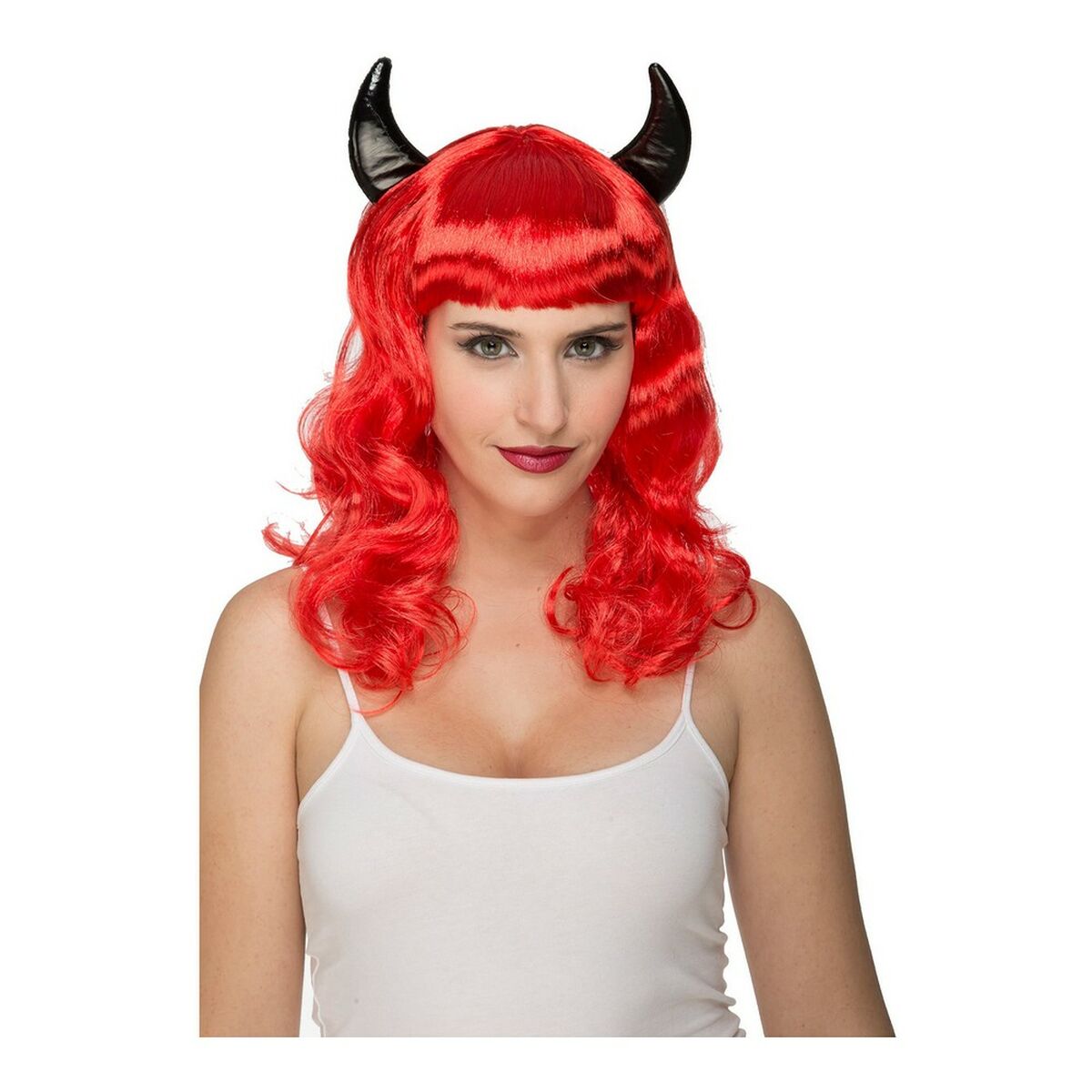 Wigs My Other Me Red Female Demon Wigs My Other Me Red Female Demon