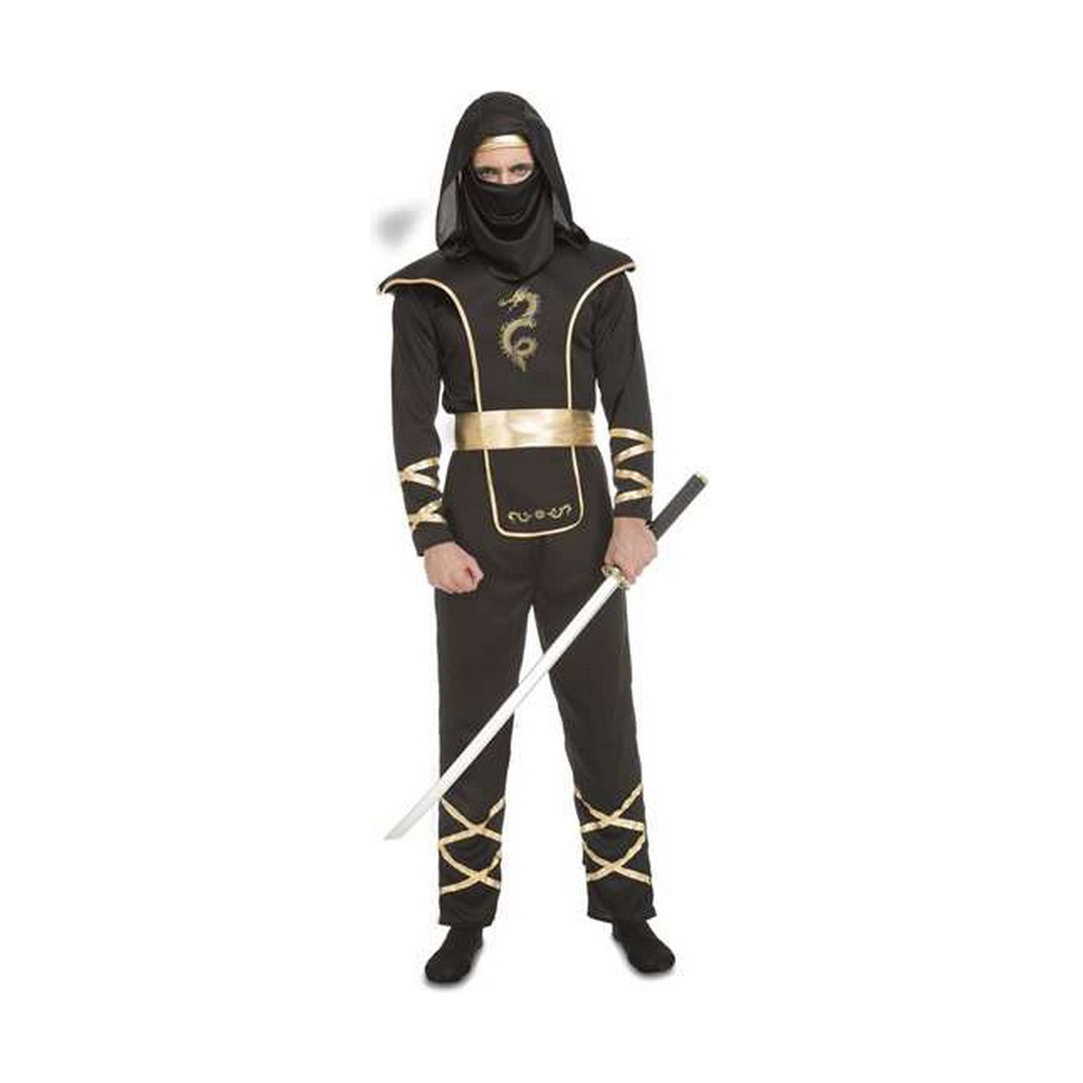 Costume for Adults My Other Me Black Ninja Costume for Adults My Other Me Black Ninja