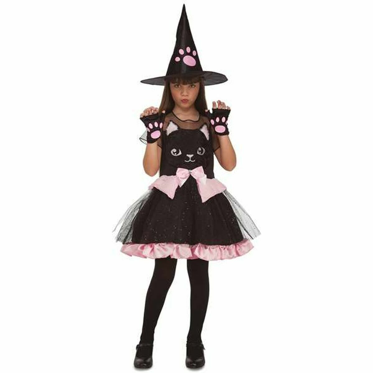 Costume for Children My Other Me Black Witch Little Cat Costume for Children My Other Me Black Witch Little Cat
