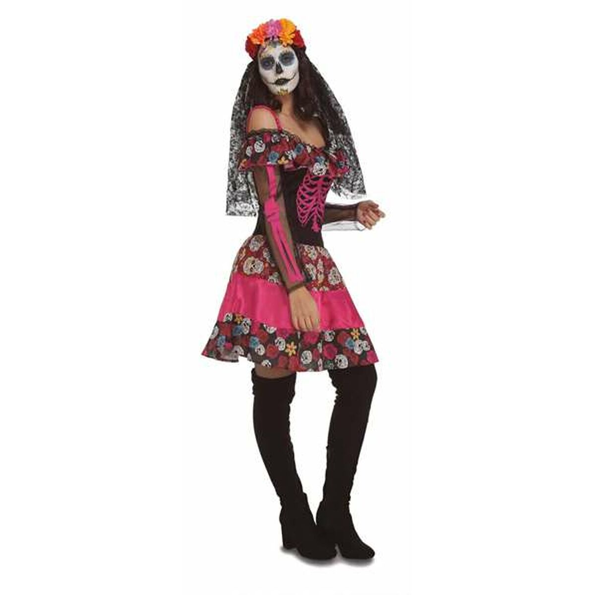 Costume for Adults Day of the Dead (1 Piece) Costume for Adults Day of the Dead (1 Piece)