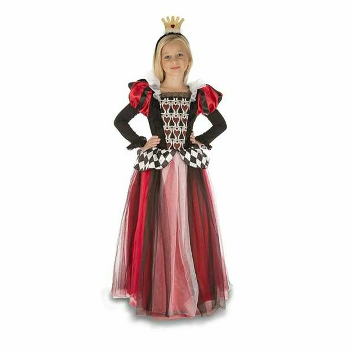 Costume for Children Black/Red Queen of Hearts Costume for Children Black/Red Queen of Hearts