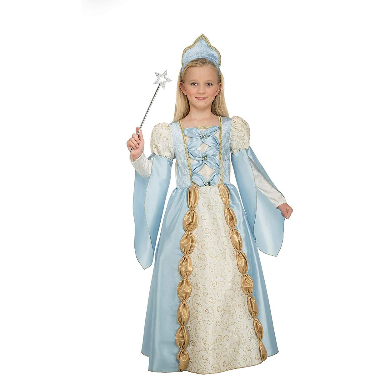 Costume for Children My Other Me 204113 Blue Queen 5-6 Years Costume for Children My Other Me 204113 Blue Queen 5-6 Years