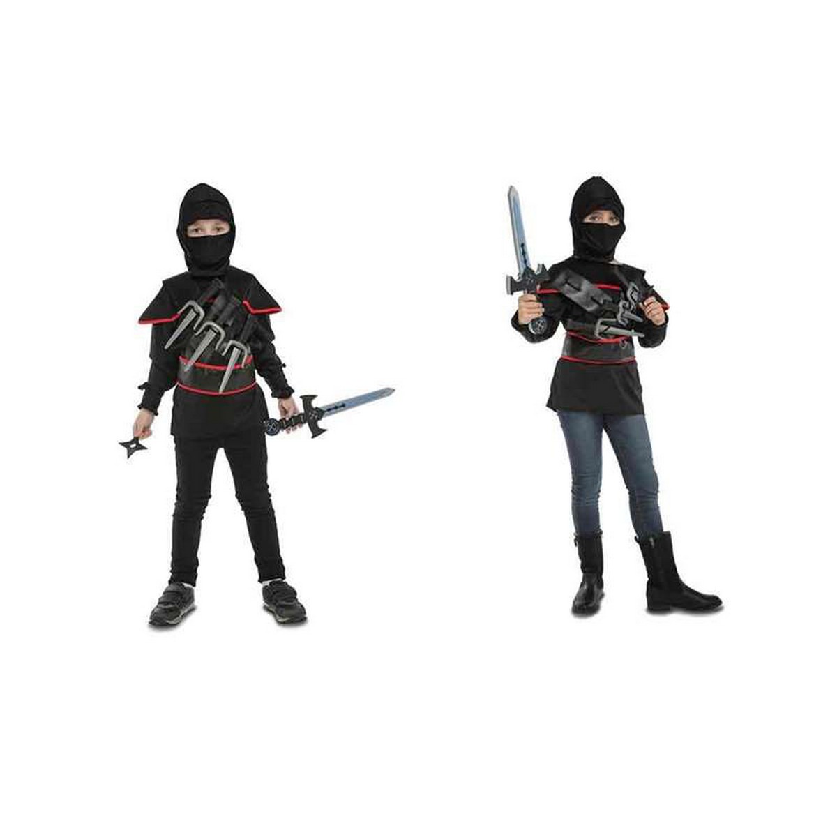 Costume for Children My Other Me Ninja 3-5 years Black (5 Pieces)