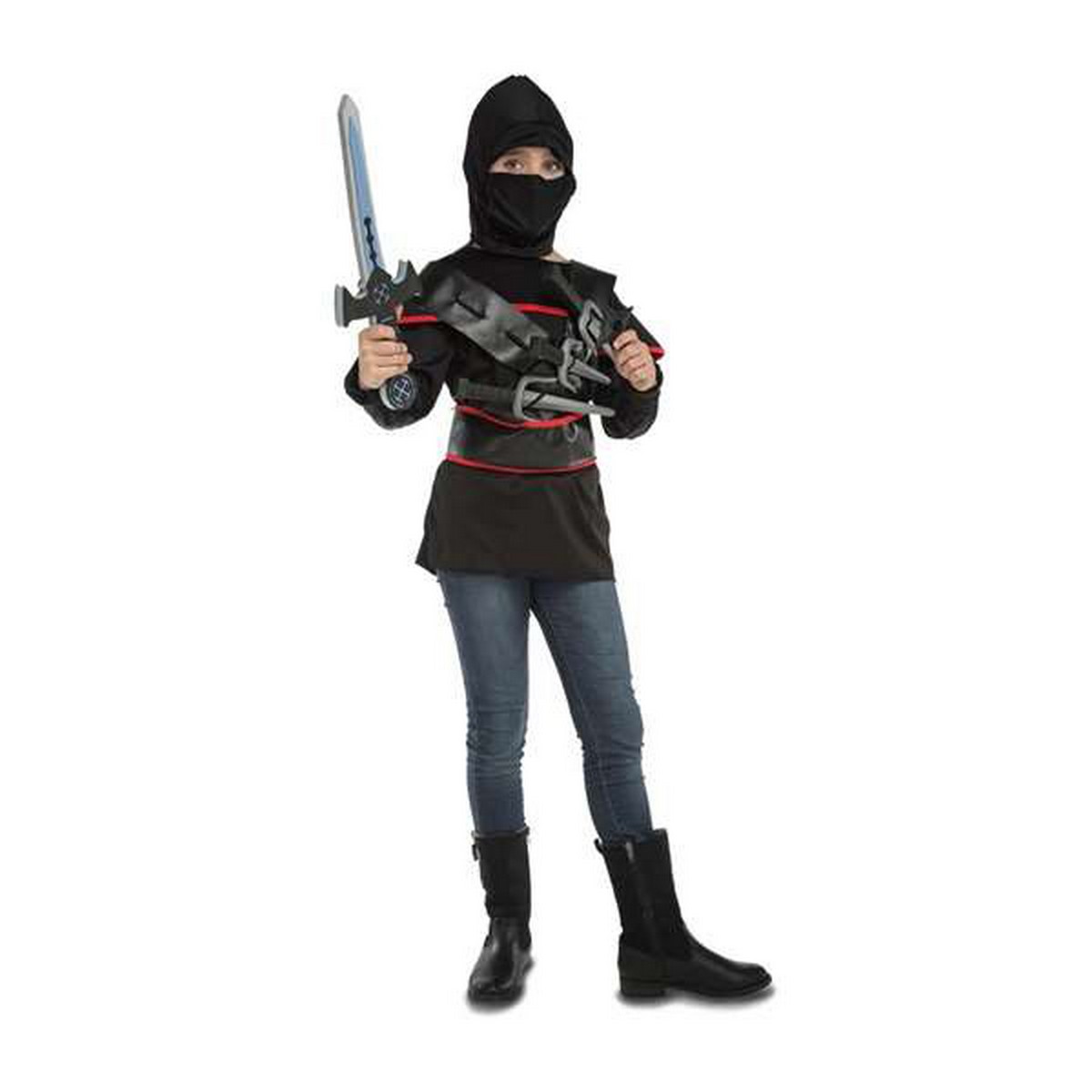 Costume for Children My Other Me Ninja 3-5 years Black (5 Pieces)