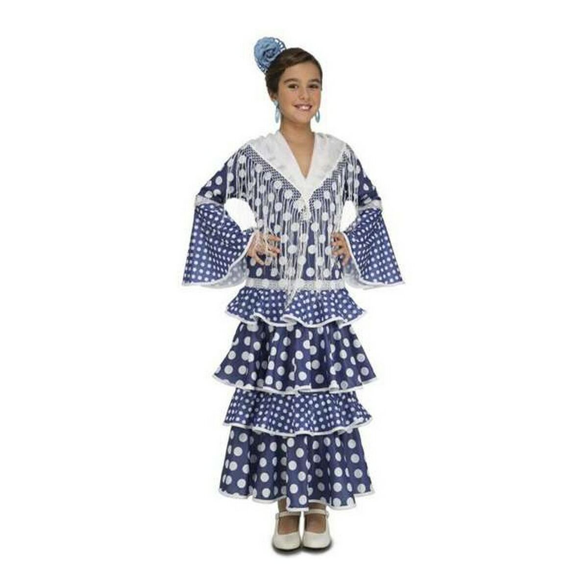Costume for Children My Other Me Alvero Blue Flamenco Dancer Costume for Children My Other Me Alvero Blue Flamenco Dancer