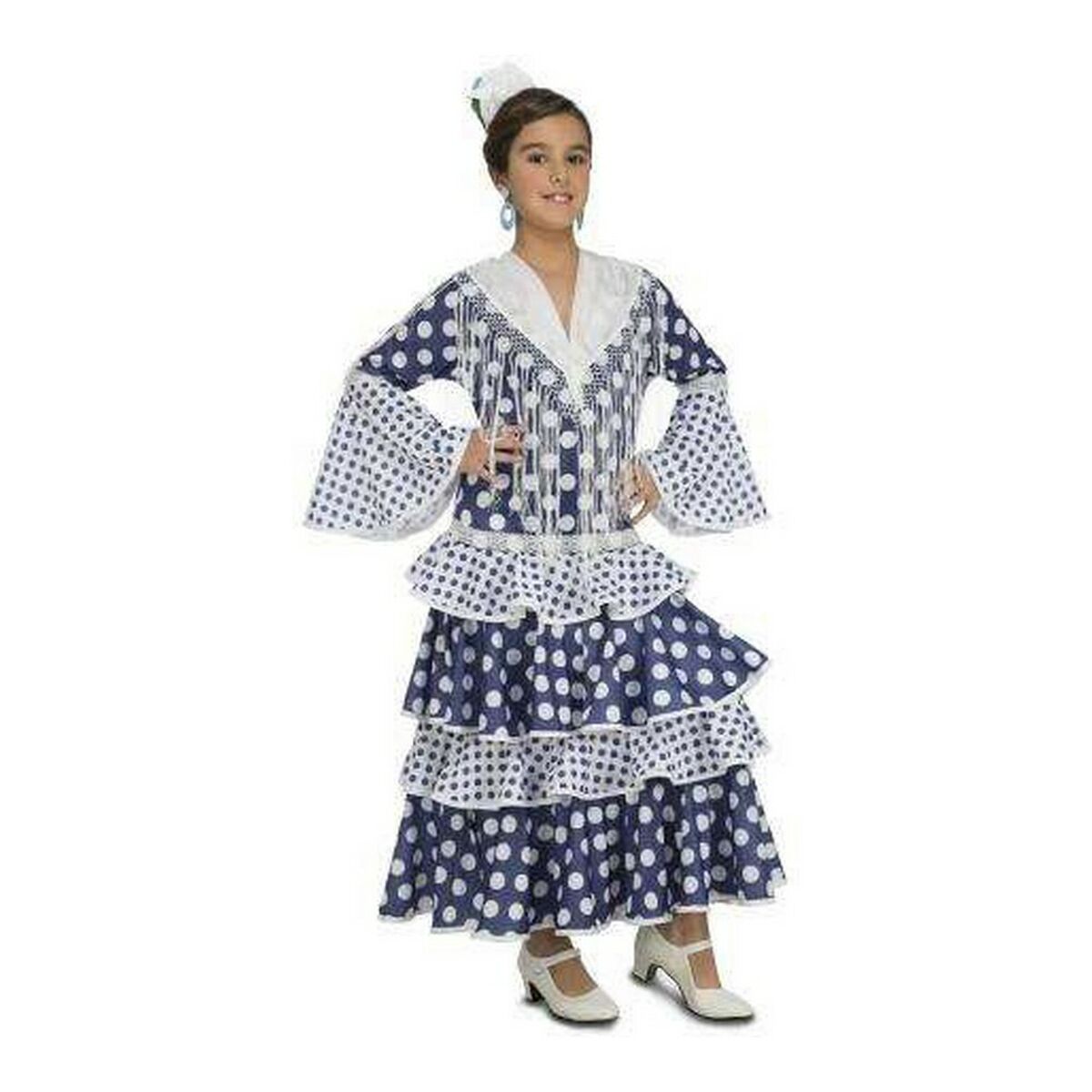 Costume for Children My Other Me Soleá Blue Flamenco Dancer Costume for Children My Other Me Soleá Blue Flamenco Dancer