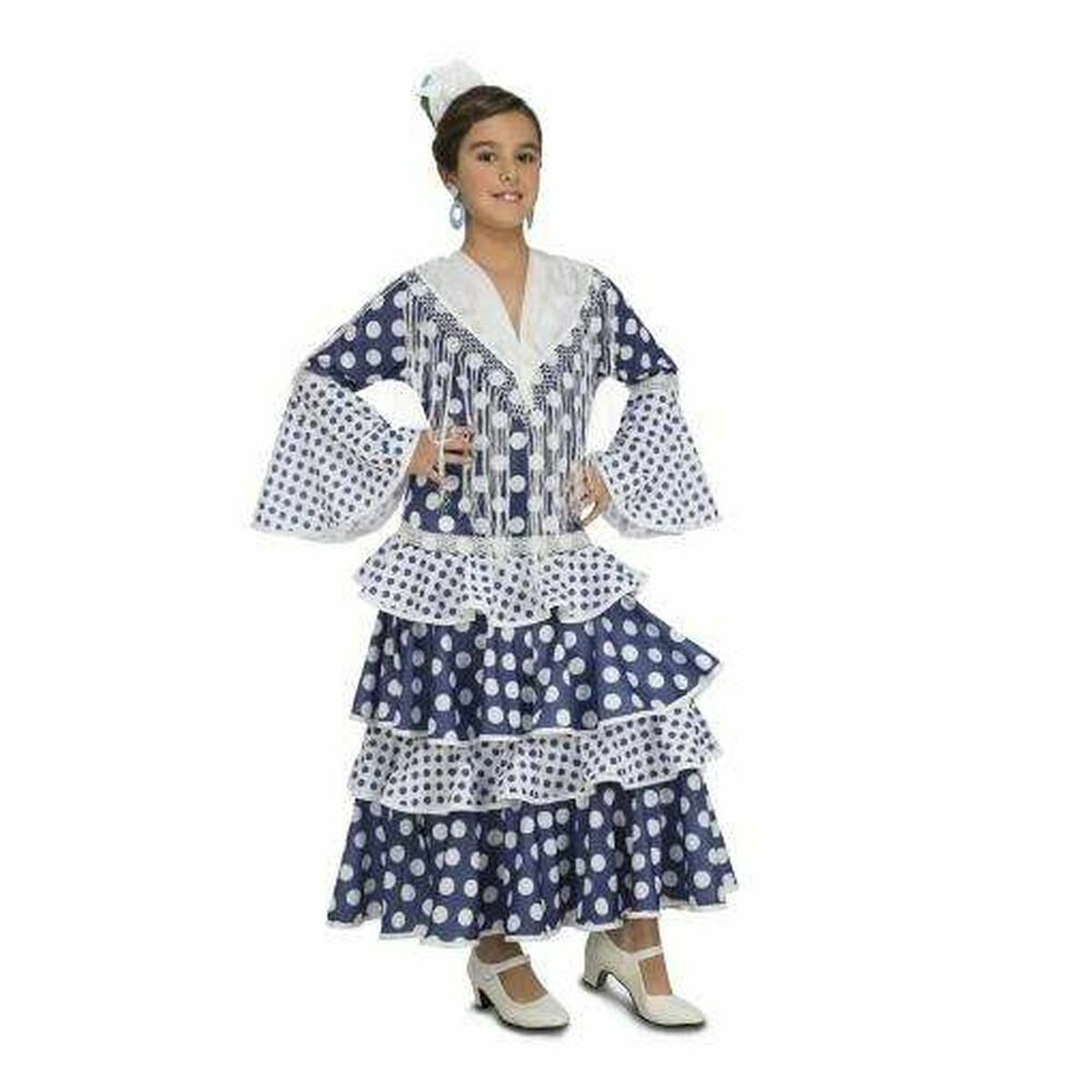 Costume for Children My Other Me Flamenco Dancer Blue 5-6 Years Costume for Children My Other Me Flamenco Dancer Blue 5-6 Years