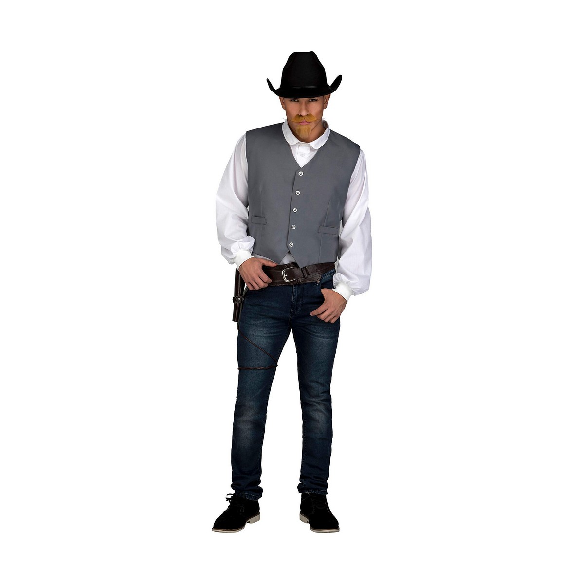 Costume for Adults My Other Me Grey Cowboy Vest Costume for Adults My Other Me Grey Cowboy Vest