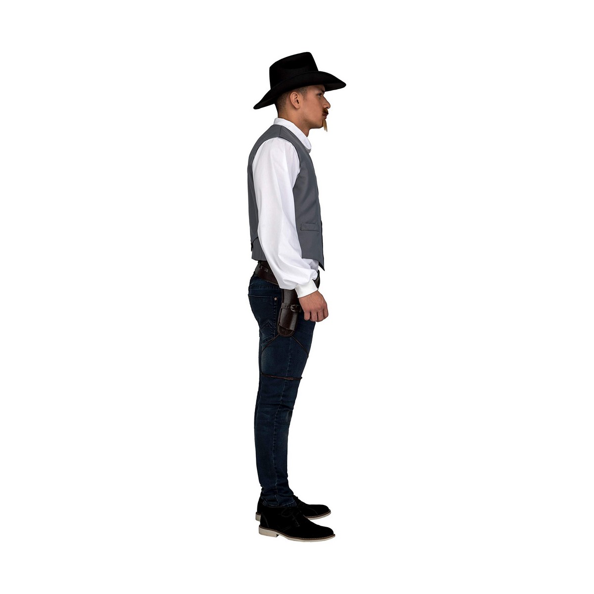 Costume for Adults My Other Me Grey Cowboy Vest