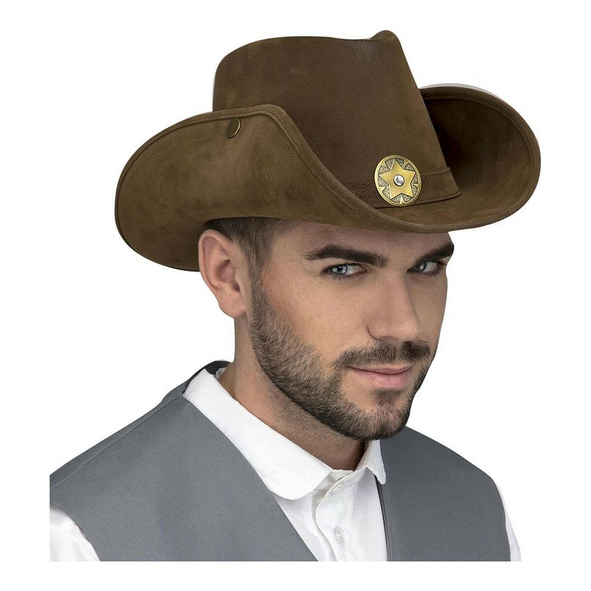 Cowboy Hat My Other Me Brown Star (59 cm) Cowboy Hat My Other Me Brown Star (59 cm)