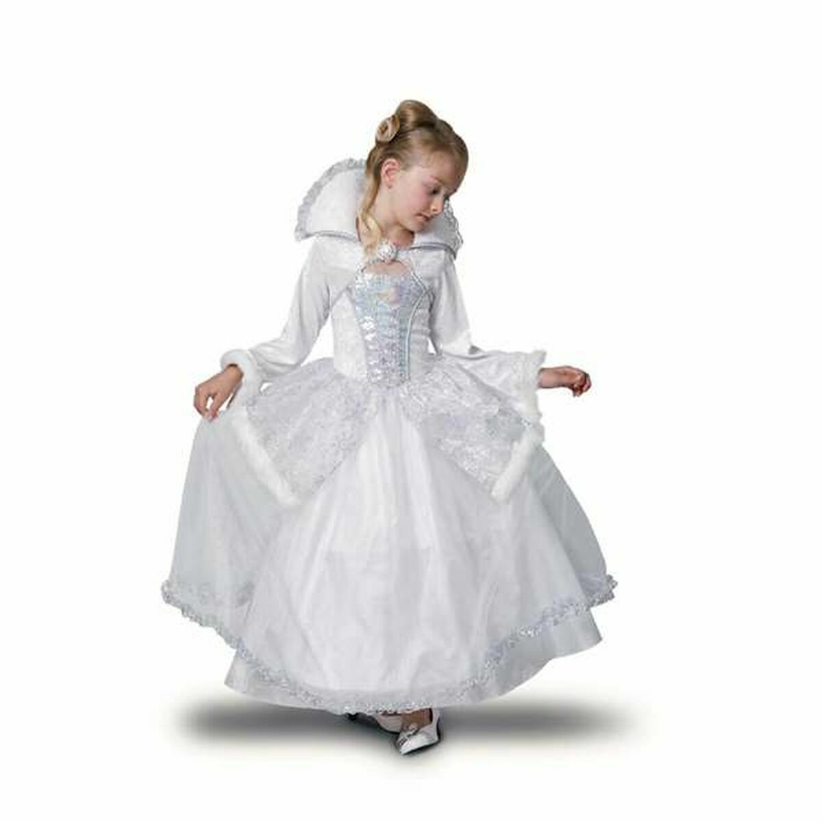 Costume for Children My Other Me Snow Princess Queen White Costume for Children My Other Me Snow Princess Queen White