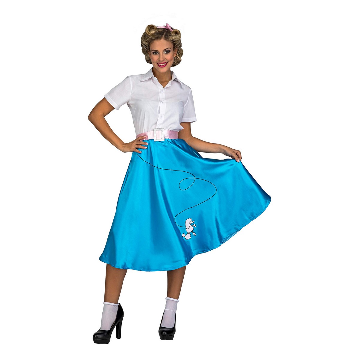 Costume for Adults My Other Me Pink LAdy Blue M/L Costume for Adults My Other Me Pink LAdy Blue M/L