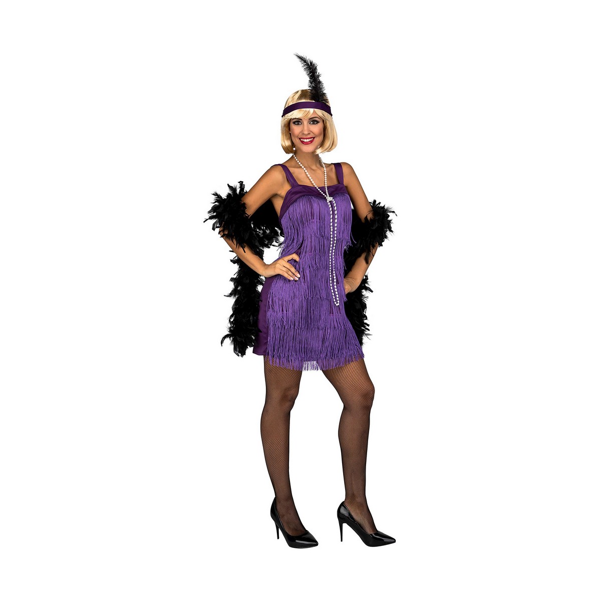 Costume for Adults My Other Me Purple Charleston M/L Costume for Adults My Other Me Purple Charleston M/L