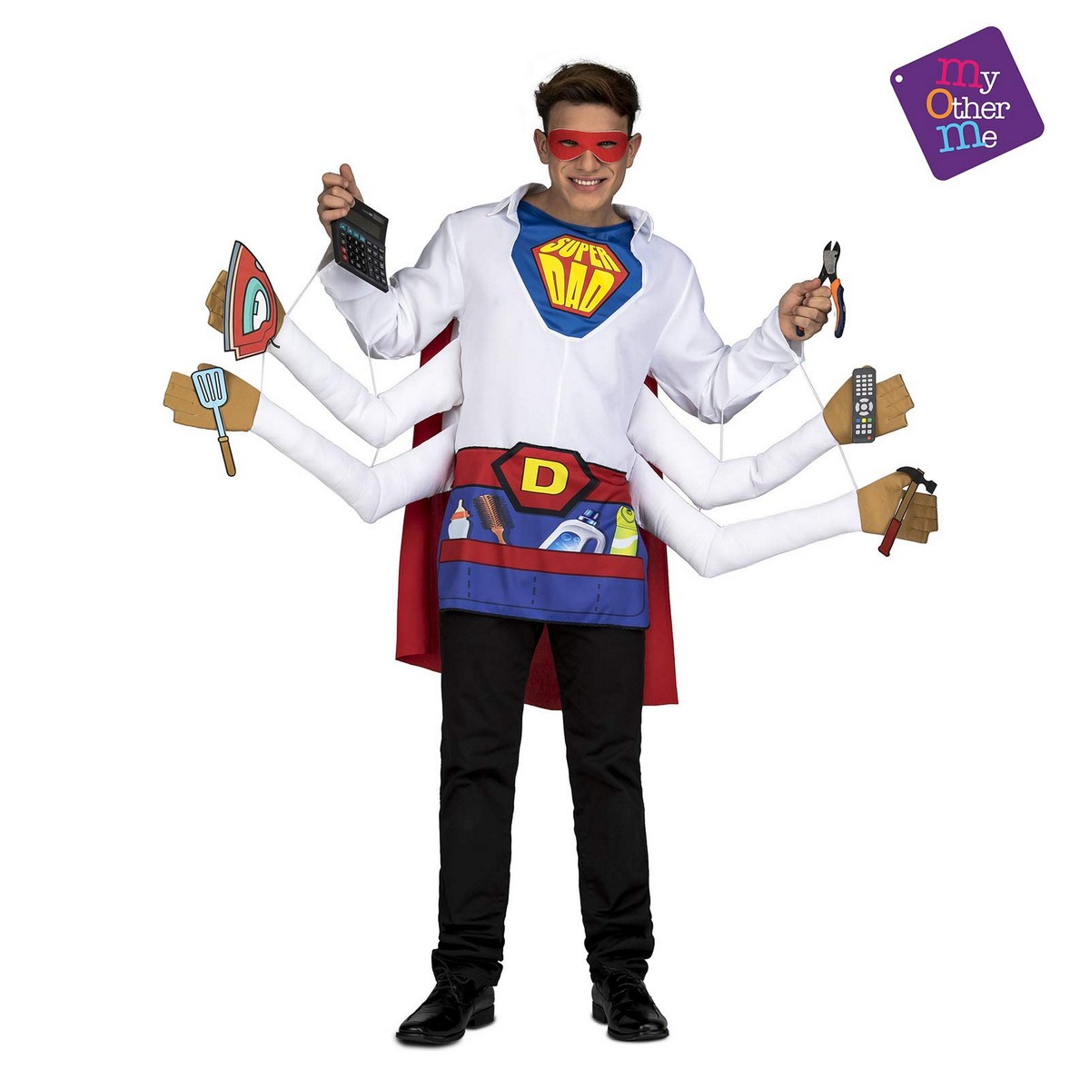 Costume for Adults My Other Me SuperDad M/L Costume for Adults My Other Me SuperDad M/L