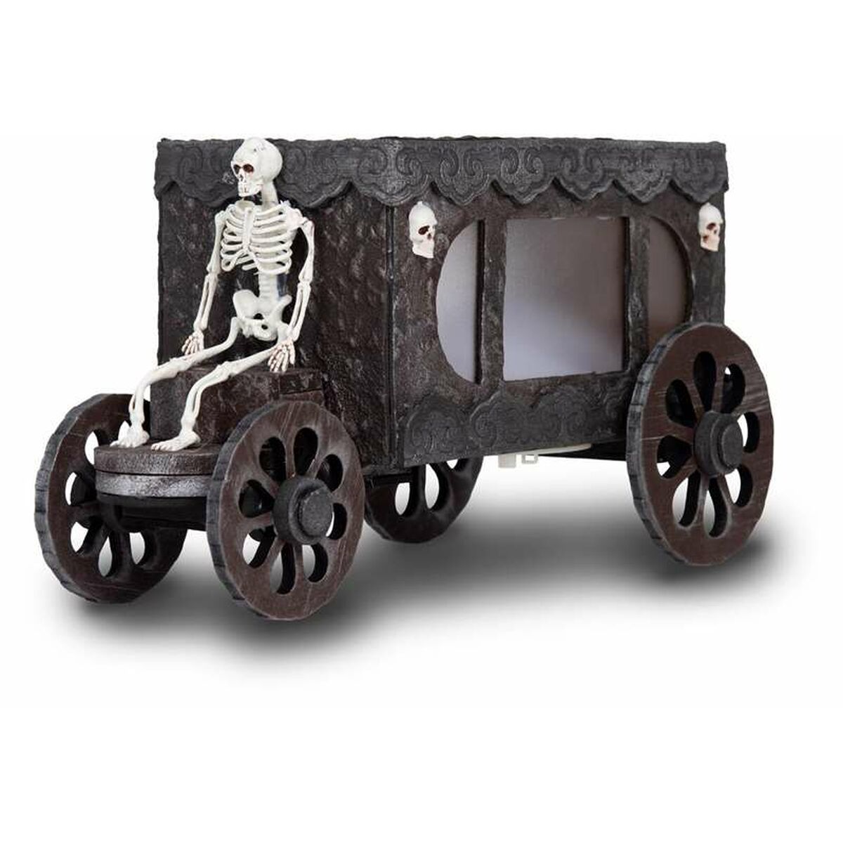 Halloween Decorations My Other Me Skull Carriage 18 x 31 x 18 cm Black Halloween Decorations My Other Me Skull Carriage 18 x 31 x 18 cm Black