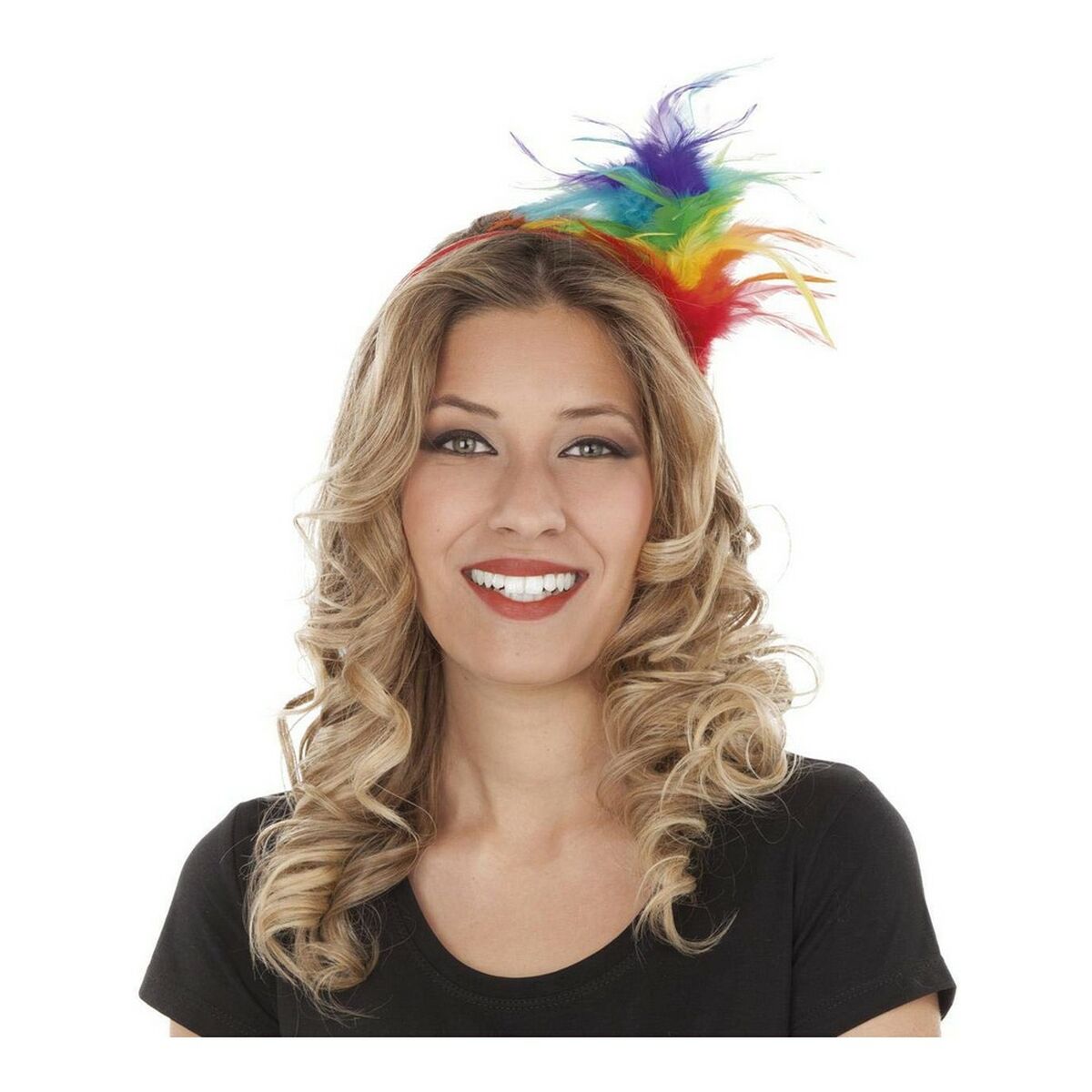 Headband My Other Me Pride Feathers Rainbow Headband My Other Me Pride Feathers Rainbow