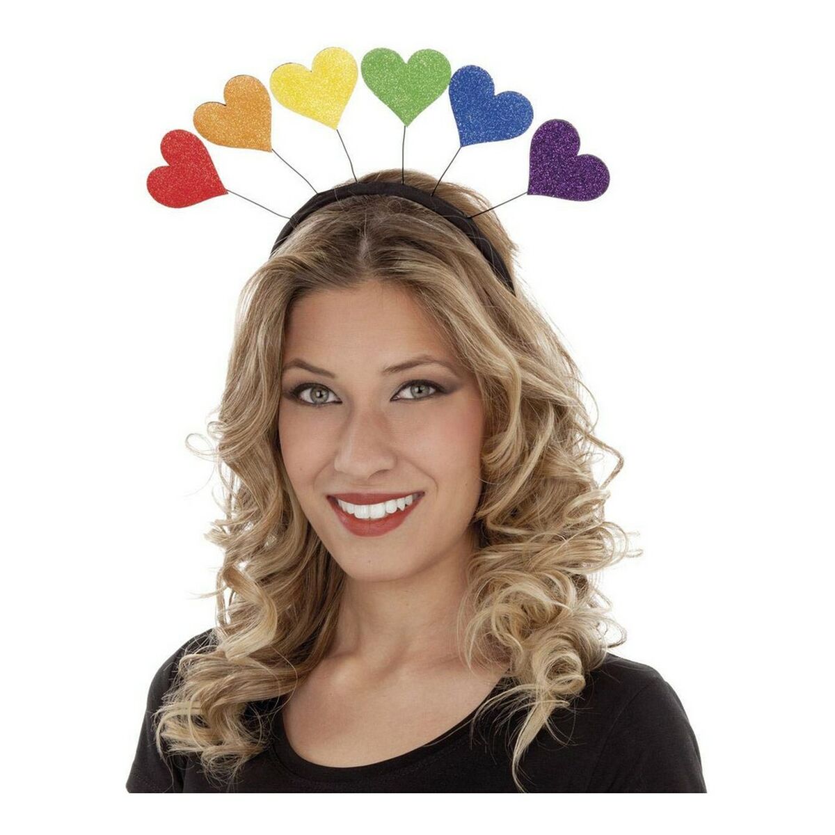 Headband My Other Me Pride Multicolour Rainbow Hearts Headband My Other Me Pride Multicolour Rainbow Hearts