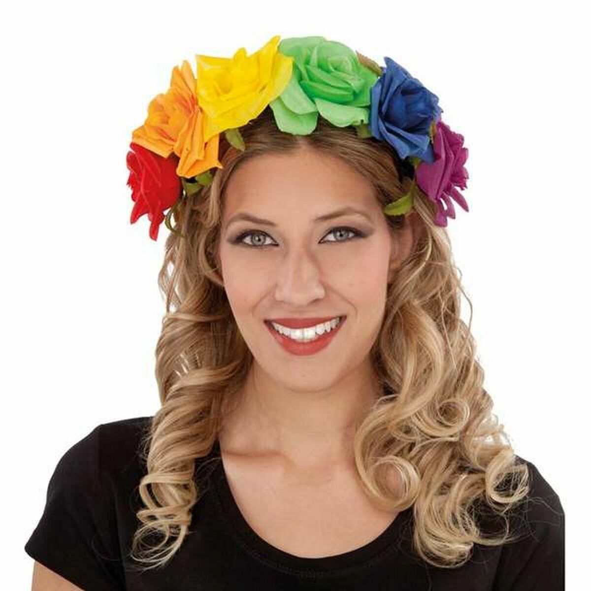 Headband My Other Me Flowers One size Rainbow Adults Multicolour Headband My Other Me Flowers One size Rainbow Adults Multicolour