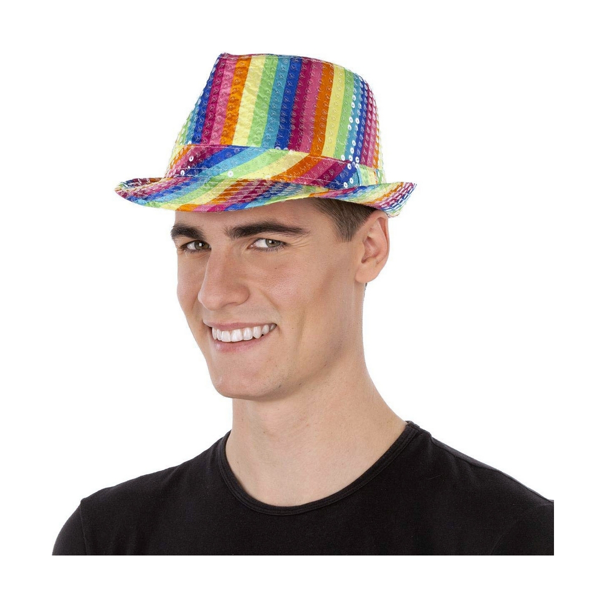 Hat My Other Me Rainbow Multicolour Sequins S Hat My Other Me Rainbow Multicolour Sequins S