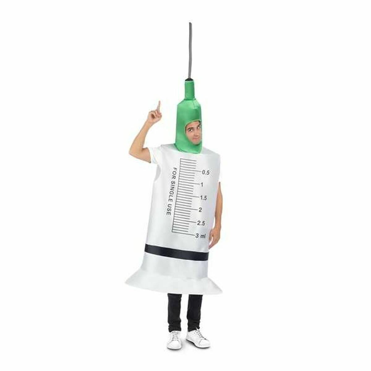 Costume for Adults My Other Me Syringe White One size Costume for Adults My Other Me Syringe White One size