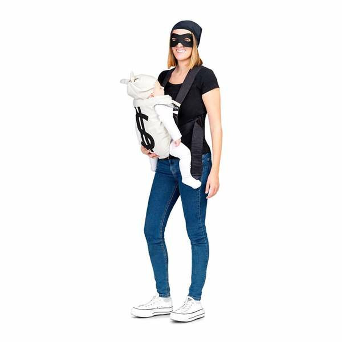 Costume for Adults My Other Me Newborn Thief 3 Pieces Black Costume for Adults My Other Me Newborn Thief 3 Pieces Black