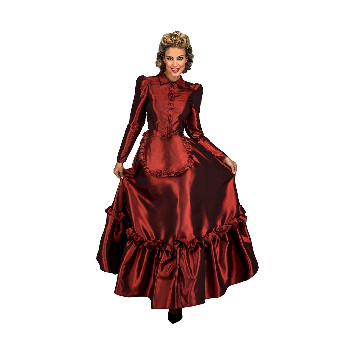 Costume for Adults My Other Me Scarlet Lady of the West Red M/L Costume for Adults My Other Me Scarlet Lady of the West Red M/L
