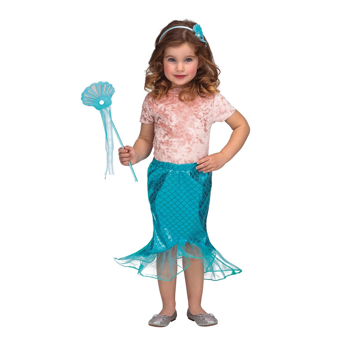Costume for Children My Other Me Blue Mermaid 3-6 years Costume for Children My Other Me Blue Mermaid 3-6 years