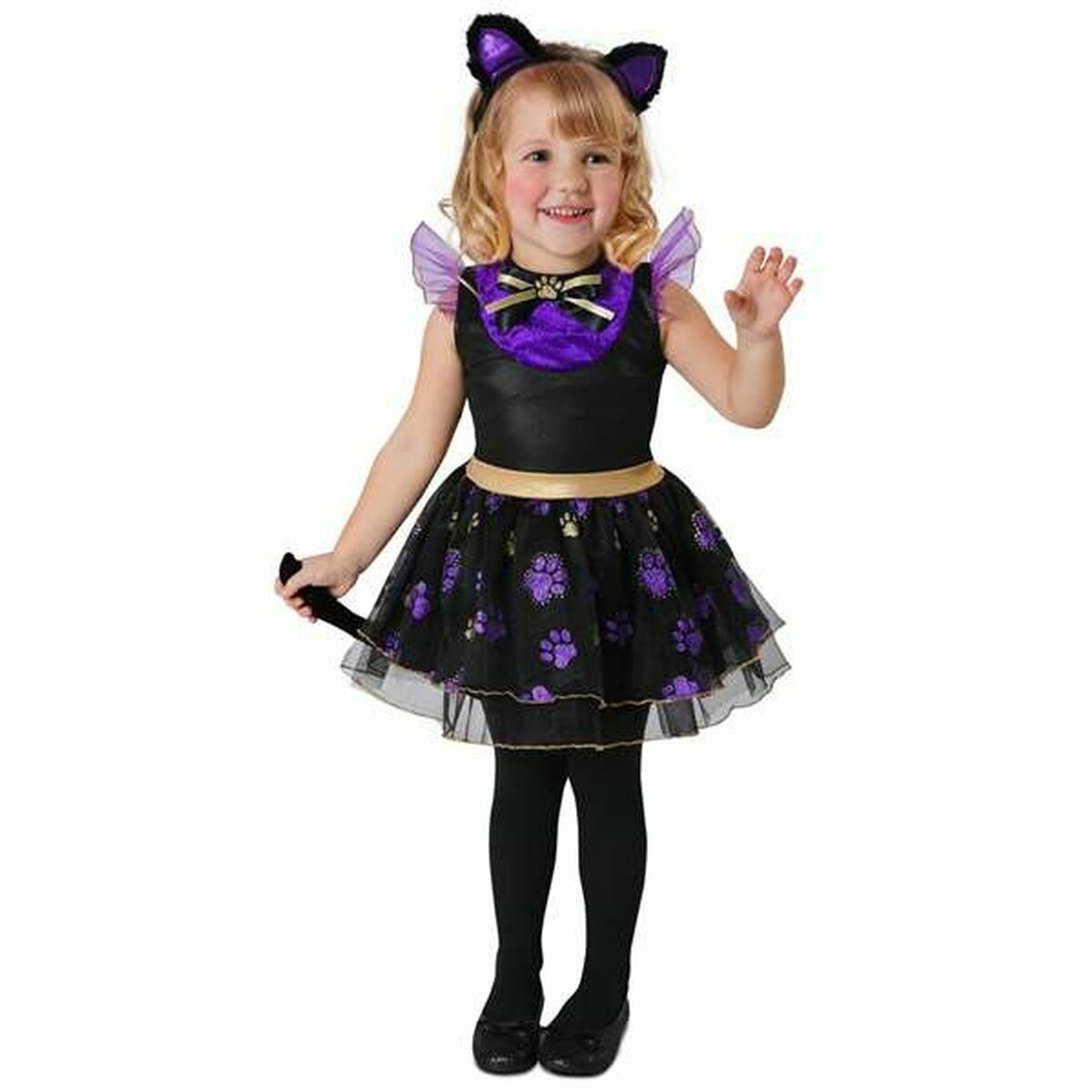 Costume for Children My Other Me Black Purple Little Cat (3 Pieces) Costume for Children My Other Me Black Purple Little Cat (3 Pieces)