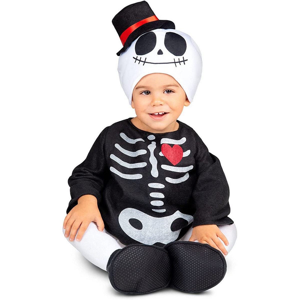 Costume for Babies My Other Me 12-24 Months Skeleton Black (3 Pieces) Costume for Babies My Other Me 12-24 Months Skeleton Black (3 Pieces)