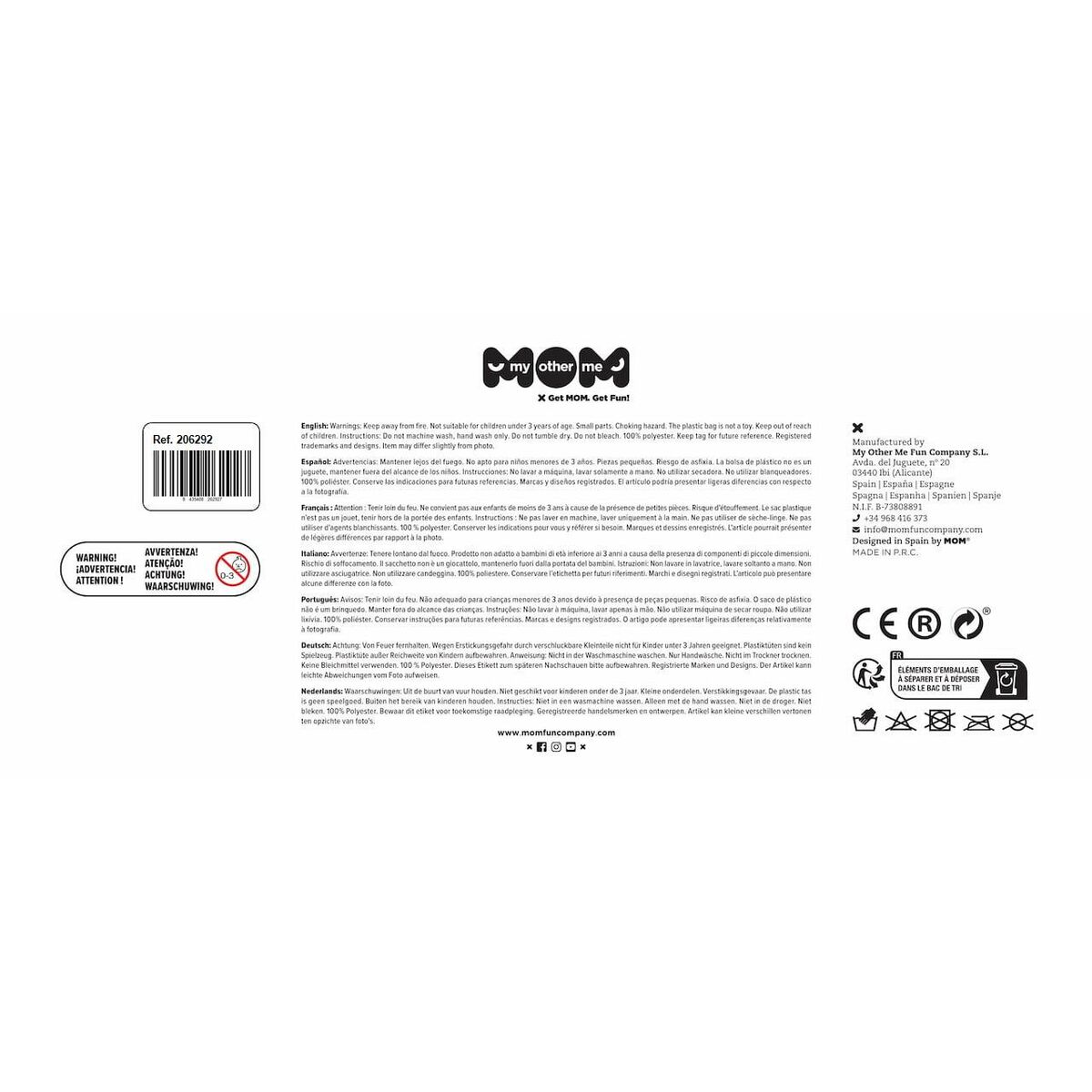 Costume for Children My Other Me Black Skeleton M 3-4 Years (3 Pieces)