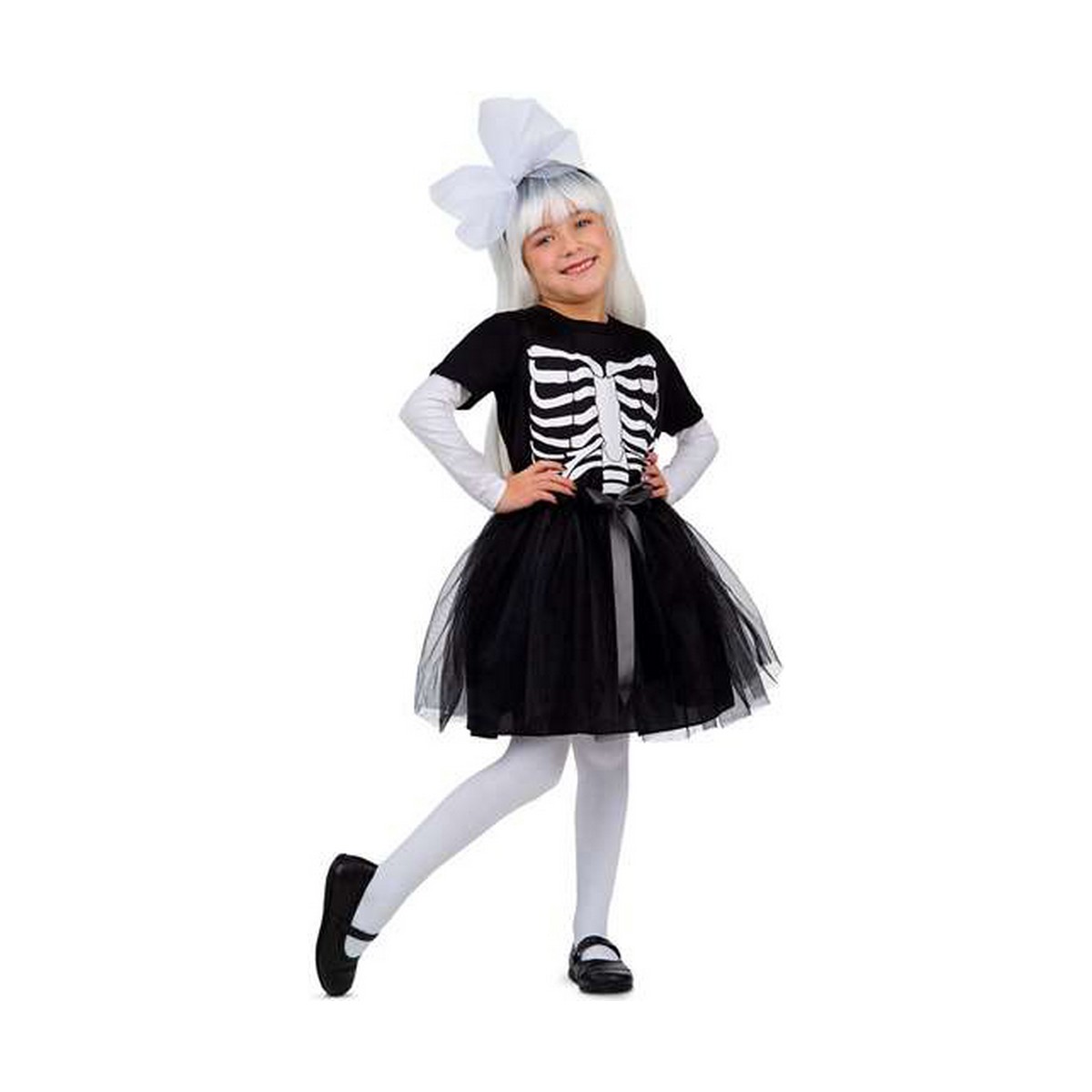 Costume for Children My Other Me Skeleton Tutu Black (3 Pieces) Costume for Children My Other Me Skeleton Tutu Black (3 Pieces)
