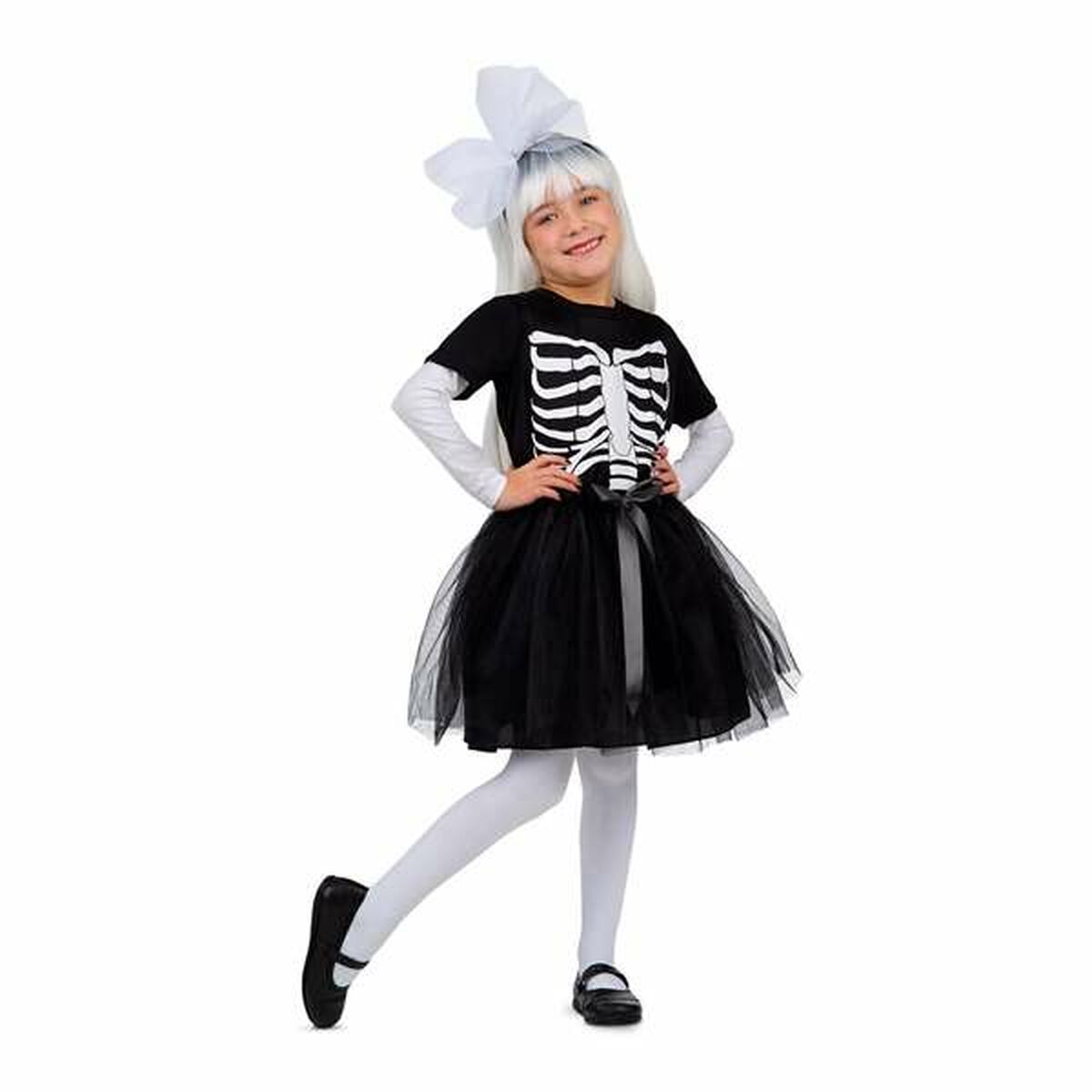 Costume for Children My Other Me Black Skeleton M 5-6 Years (3 Pieces) Costume for Children My Other Me Black Skeleton M 5-6 Years (3 Pieces)