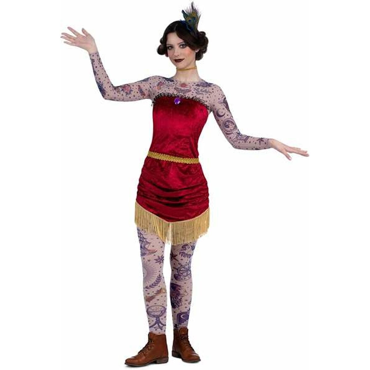 Costume for Adults My Other Me Red Tattoos M Costume for Adults My Other Me Red Tattoos M