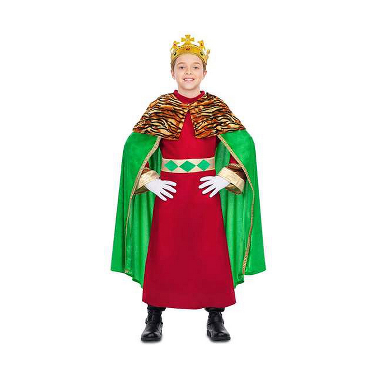 Costume for Children My Other Me Green Wizard King Costume for Children My Other Me Green Wizard King