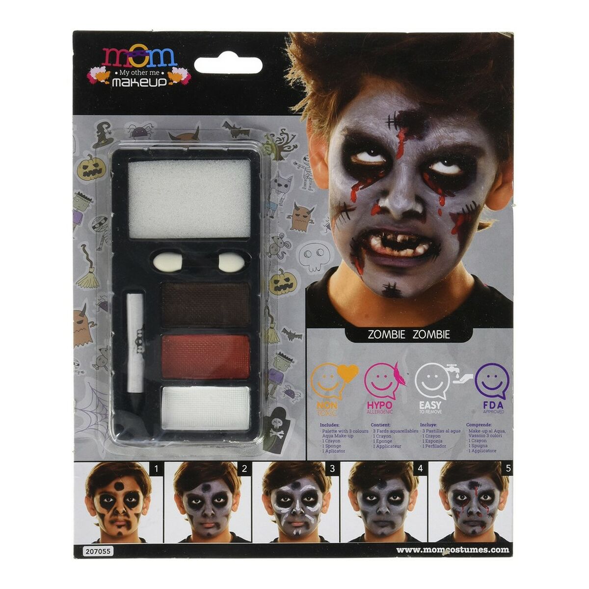 Children’s Make-up Set My Other Me Halloween Zombie (24 x 20 cm)