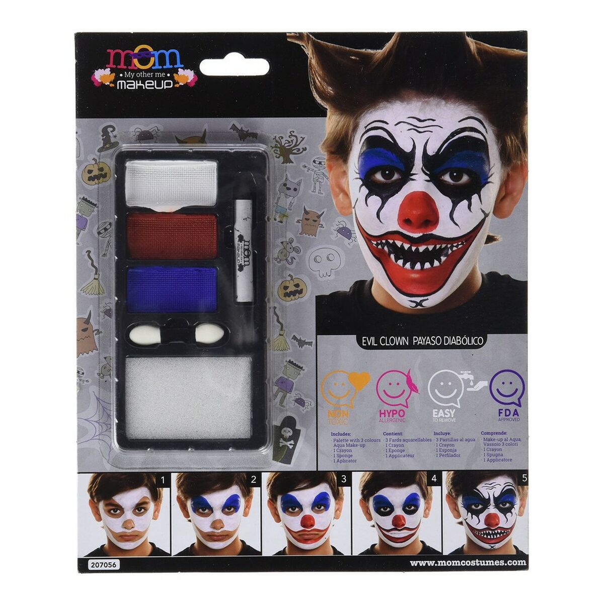Children’s Make-up Set My Other Me Male Clown Terror (24 x 20 cm)