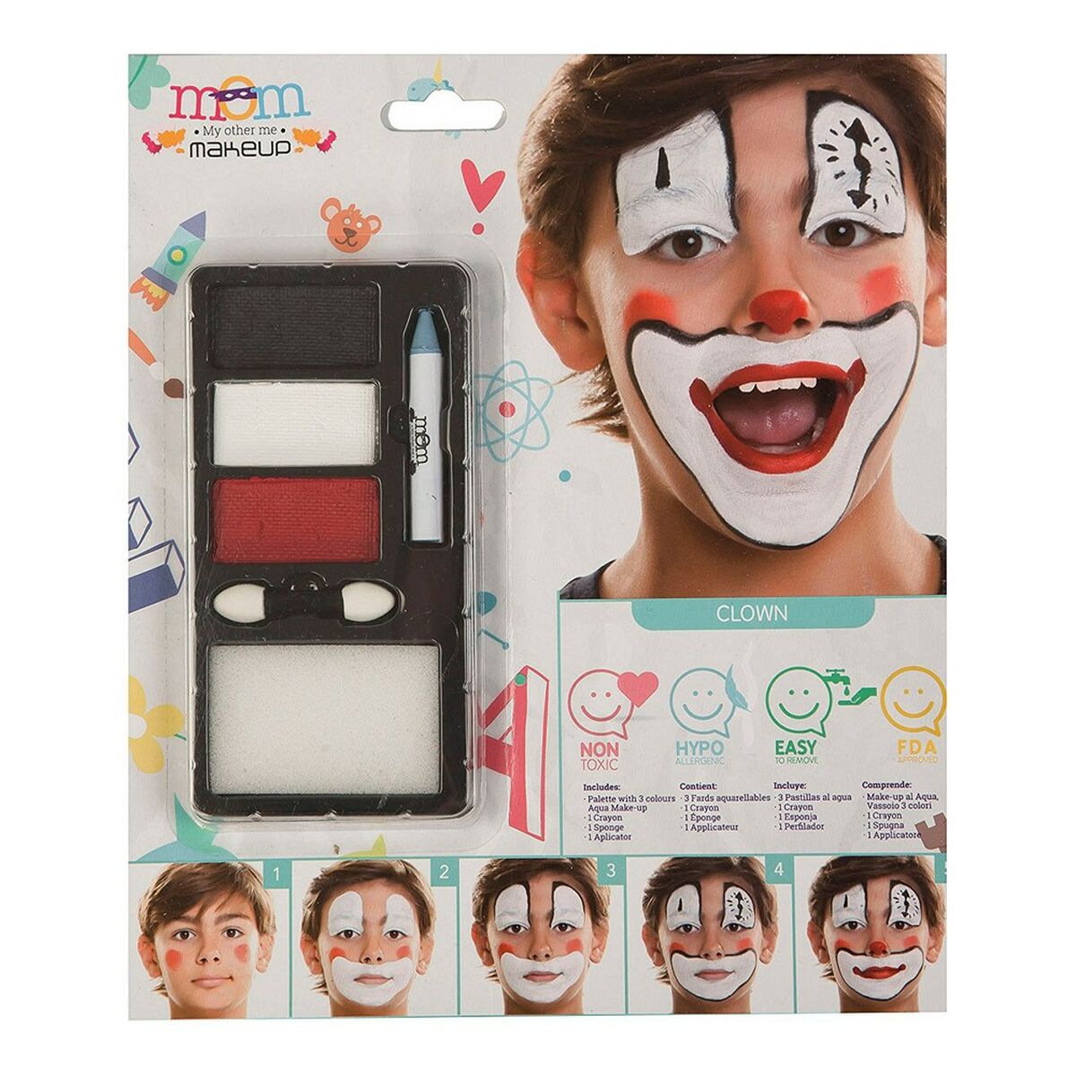 Make-Up Set My Other Me Male Clown (24 x 20 cm) Make-Up Set My Other Me Male Clown (24 x 20 cm)