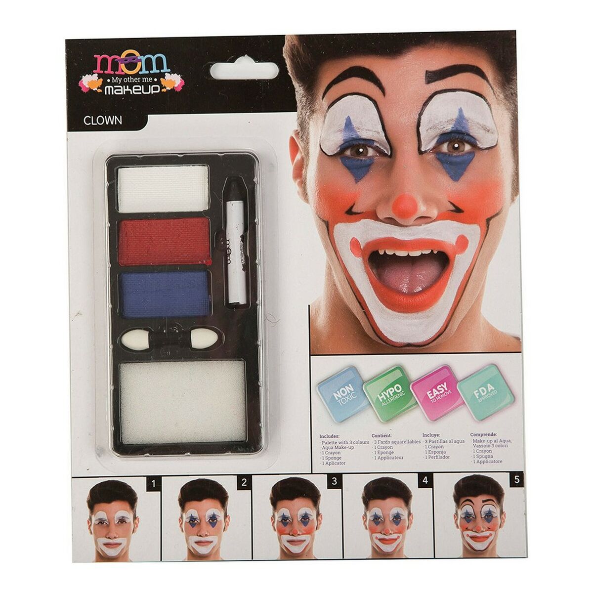 Make-Up Set My Other Me Blue Male Clown (24 x 20 cm) Make-Up Set My Other Me Blue Male Clown (24 x 20 cm)
