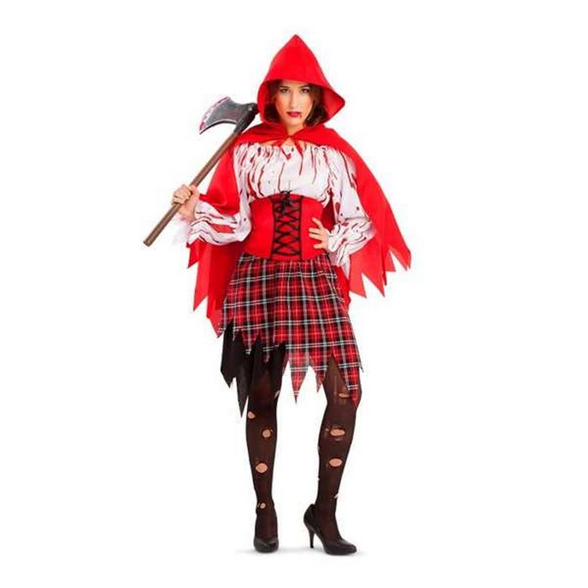 Costume for Adults My Other Me Bloody Little Red Riding Hood XL (3 Pieces) Costume for Adults My Other Me Bloody Little Red Riding Hood XL (3 Pieces)