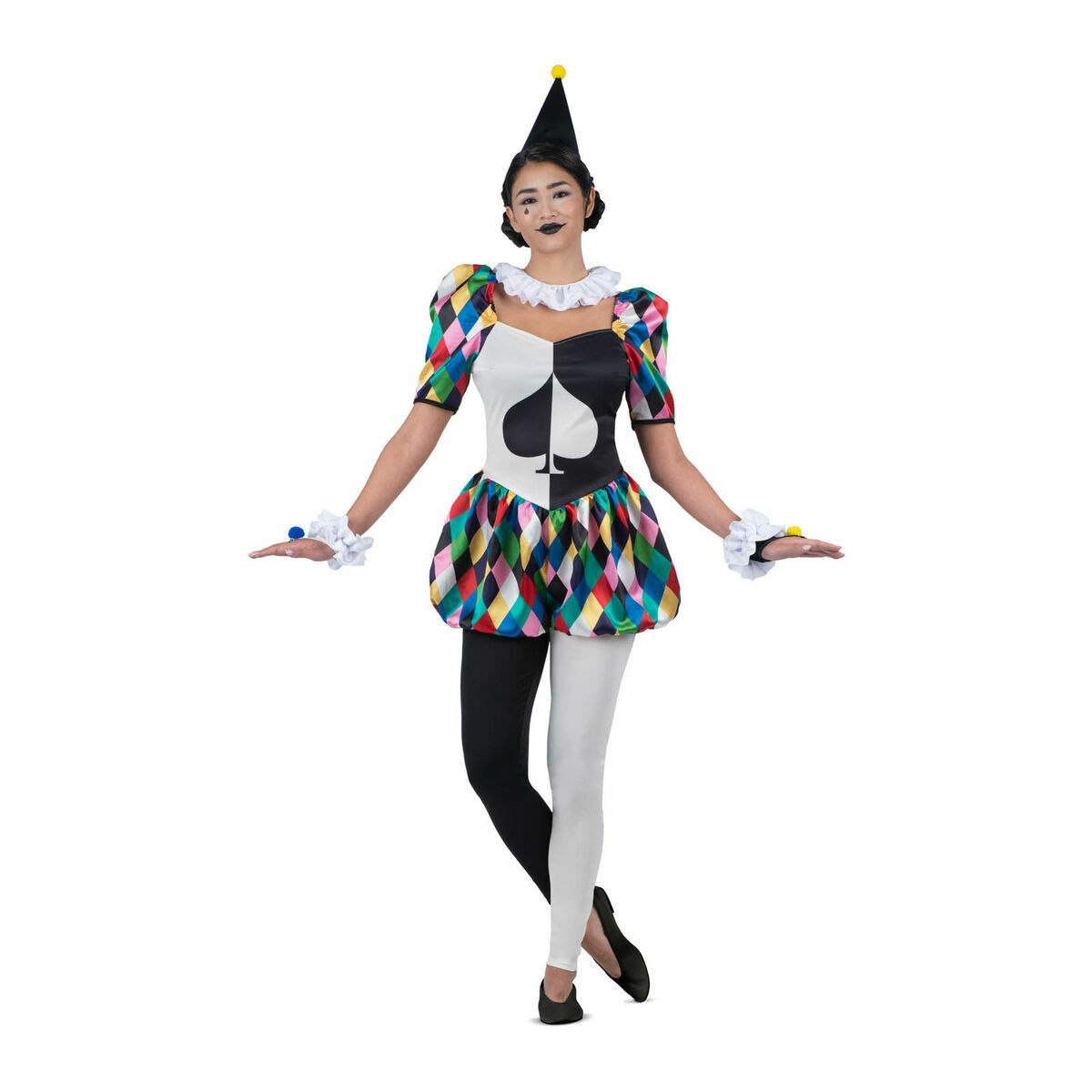 Costume for Adults My Other Me Harlequin 6 Pieces Lady Costume for Adults My Other Me Harlequin 6 Pieces Lady