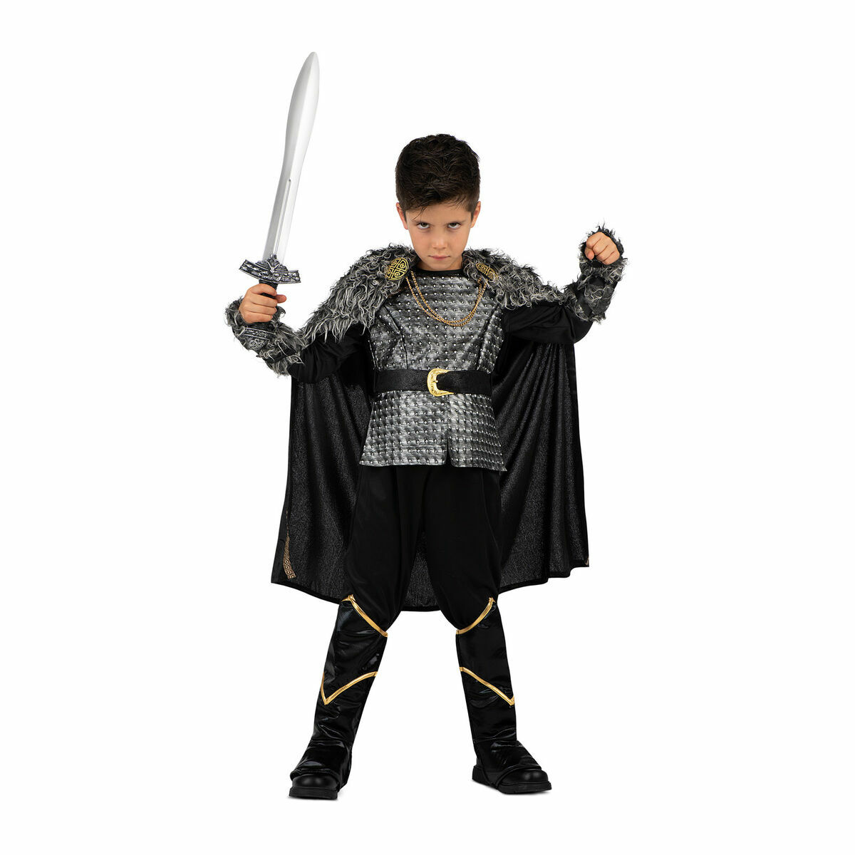 Costume for Children My Other Me Male Viking Black Grey (5 Pieces) Costume for Children My Other Me Male Viking Black Grey (5 Pieces)